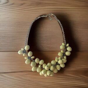 Talbots Women's Yellow Beaded Chain Style Round Shape Necklace Size 23"
